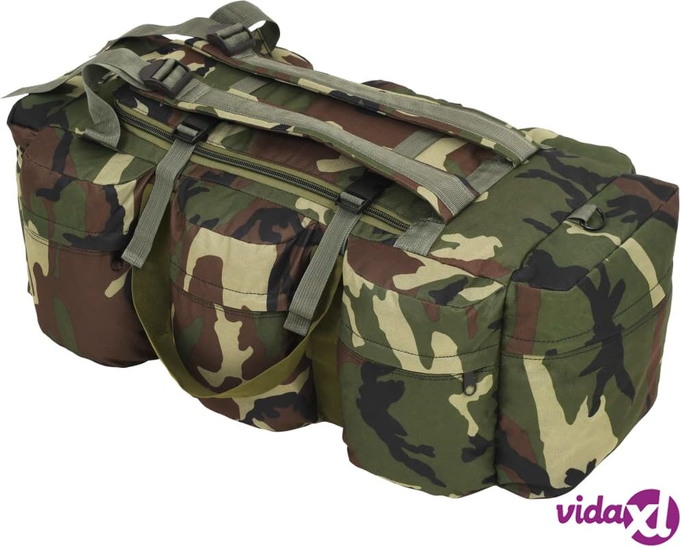 vidaXL 3-in-1 armeijatyylinen merimiessäkki 120 l maastokuvio vidaXL 3-in-1 armeijatyylinen merimiessäkki 120 l maastokuvio