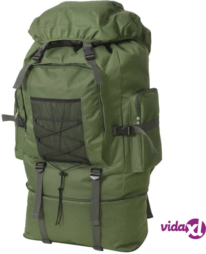 vidaXL Armeija-Tyylinen Reppu XXL 100 L Vihreä vidaXL Armeija-Tyylinen Reppu XXL 100 L Vihreä