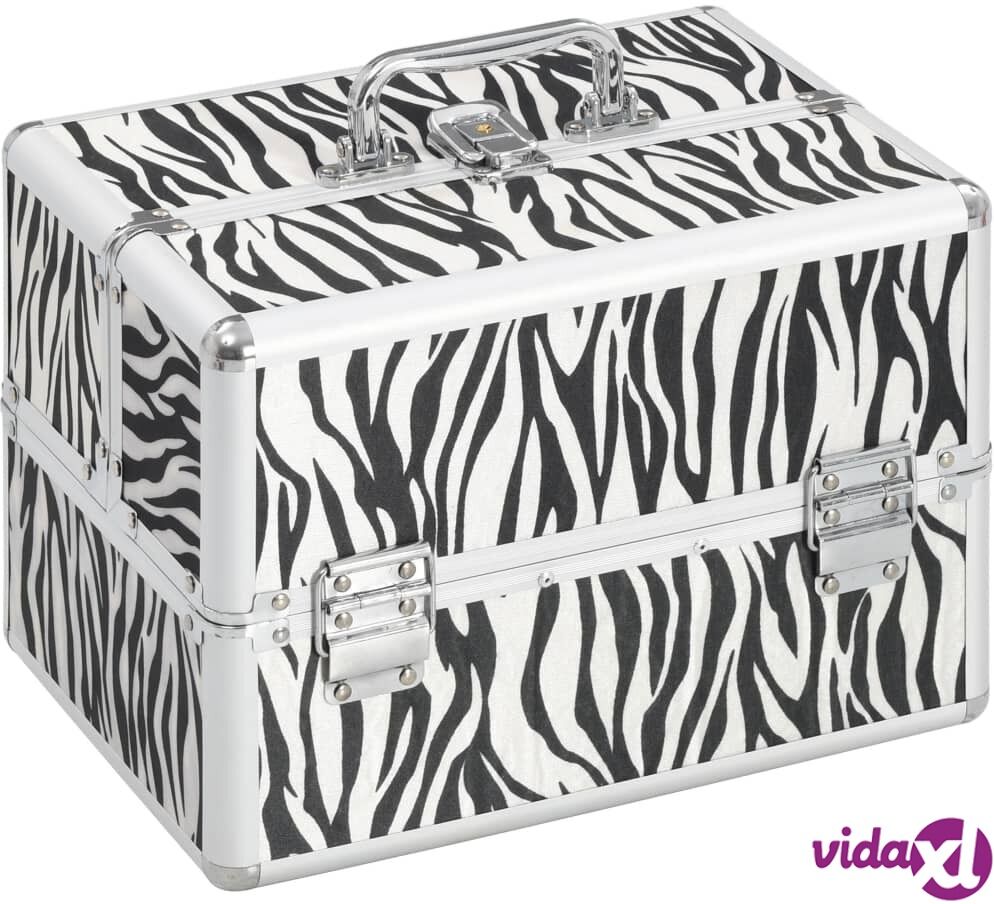 vidaXL Meikkikotelo 22x30x21 cm seepraraidat alumiini vidaXL Meikkikotelo 22x30x21 cm seepraraidat alumiini