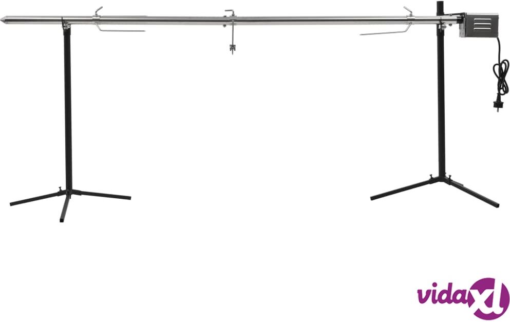 vidaXL Automaattinen grillivarras ruostumaton teräs 207x45x81 cm vidaXL Automaattinen grillivarras ruostumaton teräs 207x45x81 cm