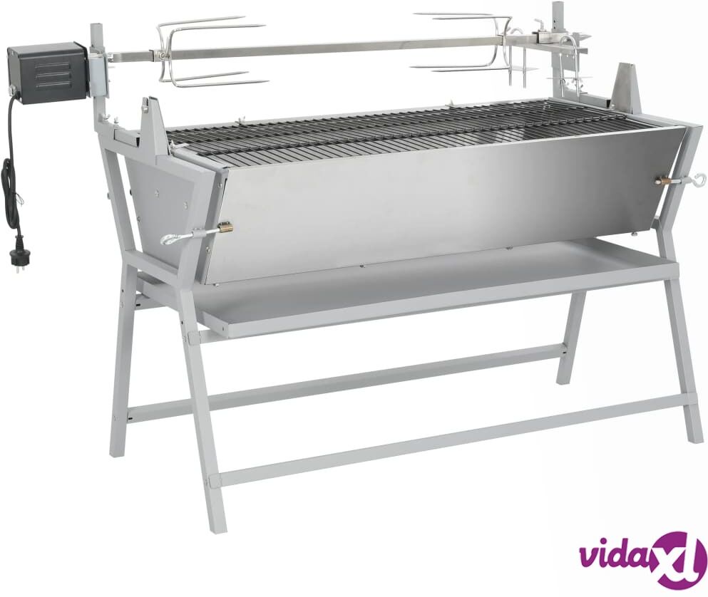 vidaXL Varrasgrilli Rauta ja Ruostumaton Teräs vidaXL Varrasgrilli Rauta ja Ruostumaton Teräs