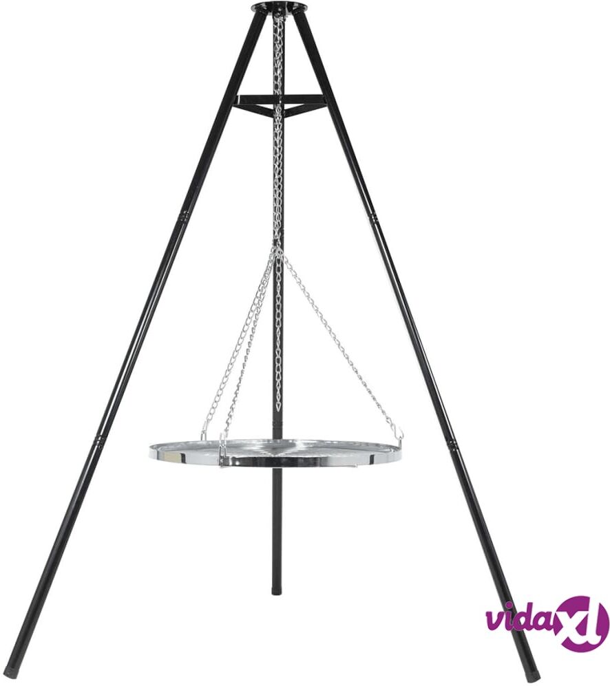 BBGRILL Kolmijalkagrilli 172 cm Musta BBQ TRIPOD