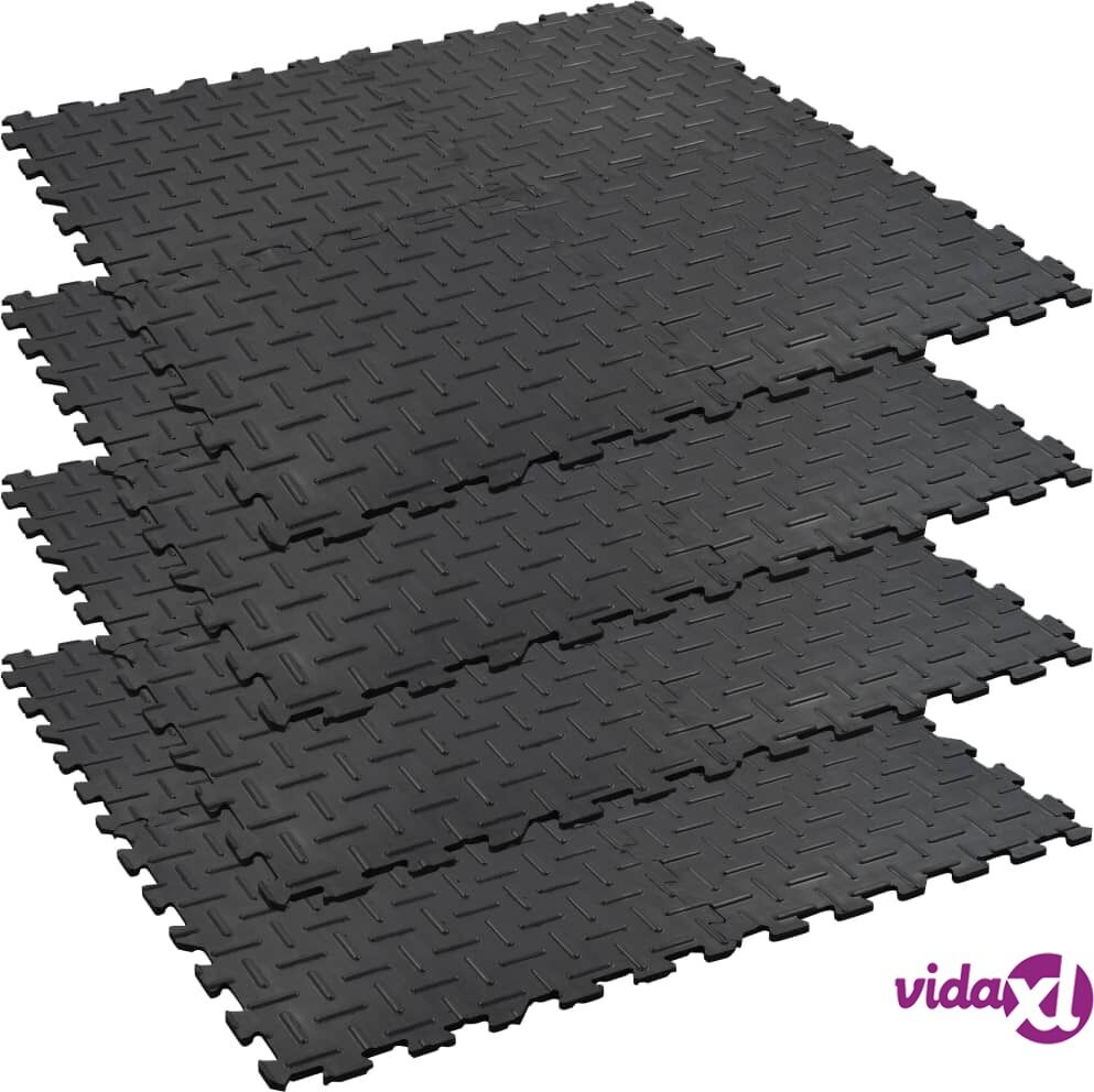 vidaXL Lukittavat hevostallimatot 4kpl kumi 60x60 cm 12 mm ura vidaXL Lukittavat hevostallimatot 4kpl kumi 60x60 cm 12 mm ura