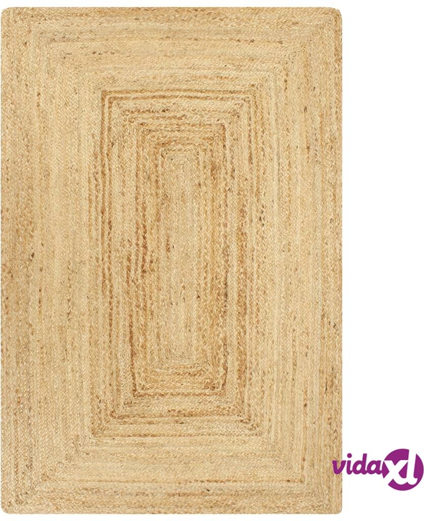 vidaXL Käsintehty juuttimatto luonnollinen 120x180 cm vidaXL Käsintehty juuttimatto luonnollinen 120x180 cm