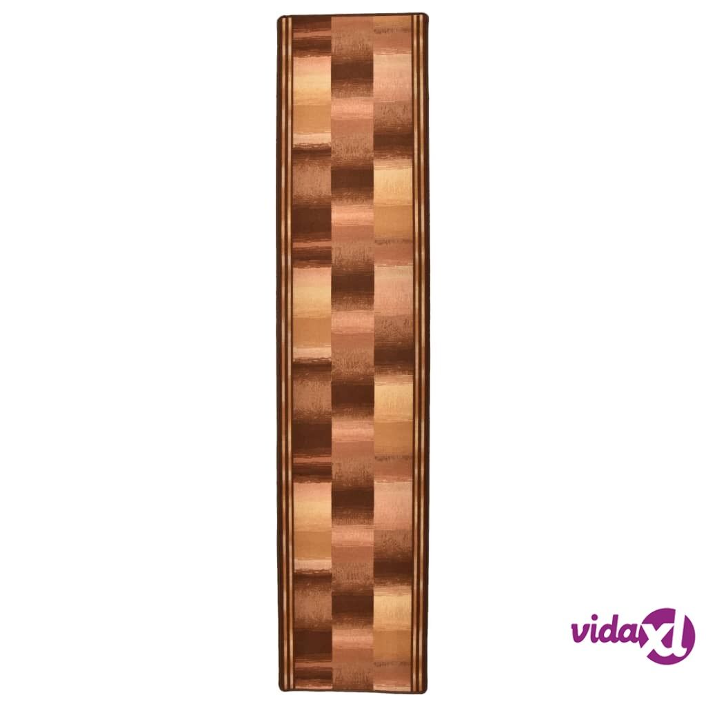 vidaXL Käytävämatto geelipohja tiilikuvio beige 67x250 cm vidaXL Käytävämatto geelipohja tiilikuvio beige 67x250 cm