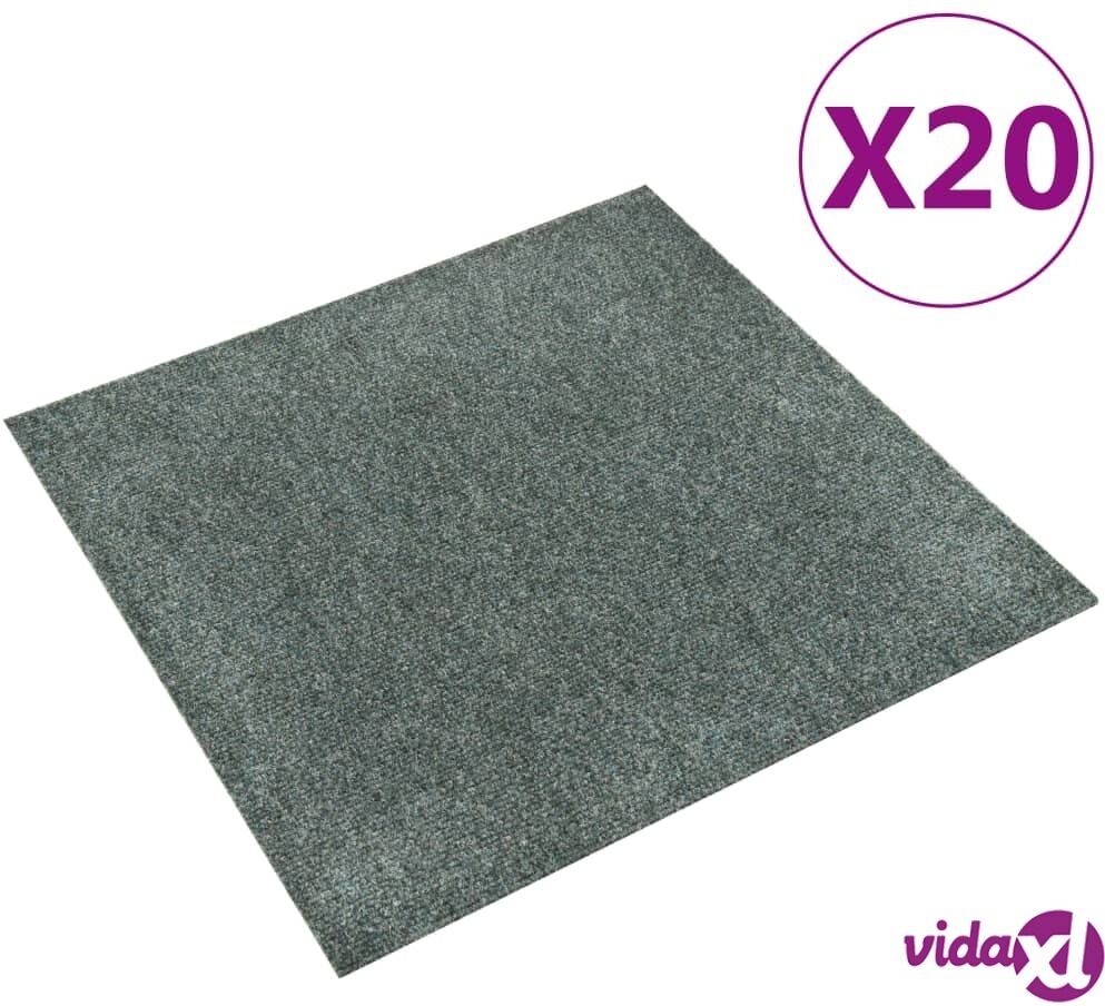 vidaXL Tekstiililaatta 20 kpl 5 m² vihreä vidaXL Tekstiililaatta 20 kpl 5 m² vihreä