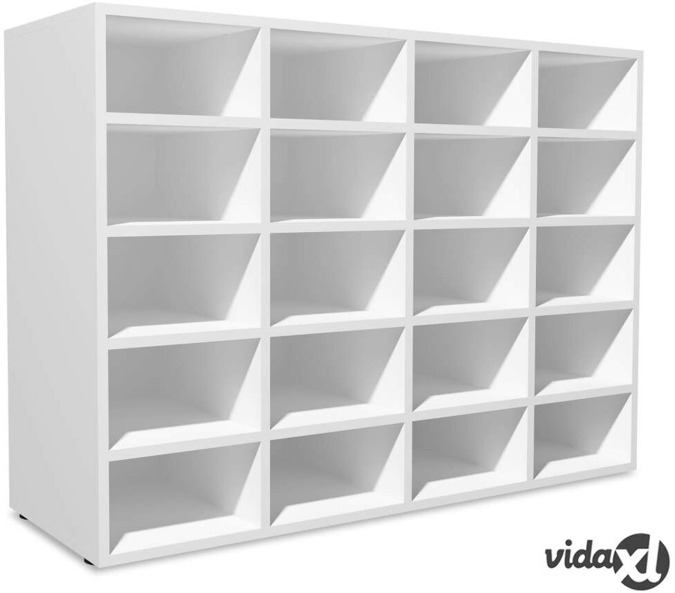 vidaXL Kenkäteline lastulevy 92x30x67,5 cm valkoinen vidaXL Kenkäteline lastulevy 92x30x67,5 cm valkoinen