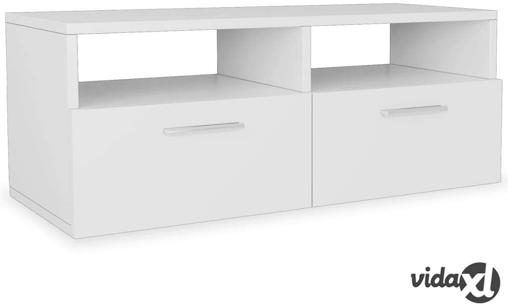 vidaXL TV-taso Lastulevy 95x35x36 cm Valkoinen vidaXL TV-taso Lastulevy 95x35x36 cm Valkoinen