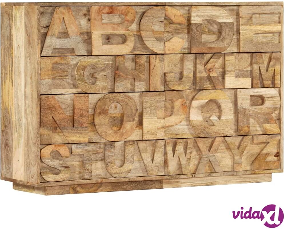 vidaXL Aakkoskaappi 6 laatikolla 120x35x79 cm mangopuu vidaXL Aakkoskaappi 6 laatikolla 120x35x79 cm mangopuu