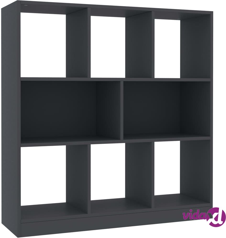 vidaXL Kirjahylly harmaa 97,5x29,5x100 cm lastulevy vidaXL Kirjahylly harmaa 97,5x29,5x100 cm lastulevy
