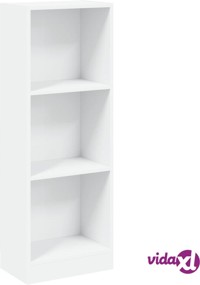 vidaXL 3-tasoinen kirjahylly valkoinen 40x24x108 cm lastulevy vidaXL 3-tasoinen kirjahylly valkoinen 40x24x108 cm lastulevy