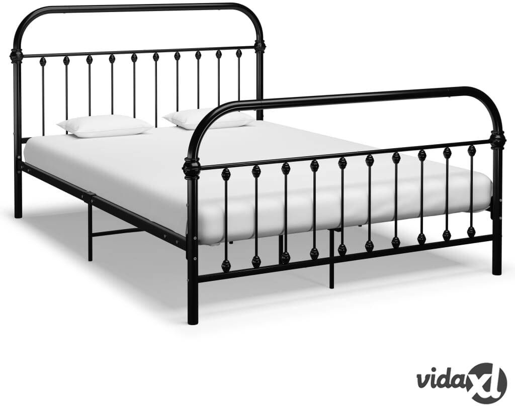vidaXL Sängynrunko musta metalli 120x200 cm vidaXL Sängynrunko musta metalli 120x200 cm