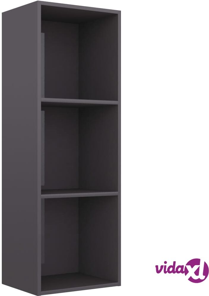 vidaXL 3-tasoinen kirjahylly korkeak. harmaa 40x30x114 cm lastulevy vidaXL 3-tasoinen kirjahylly korkeak. harmaa 40x30x114 cm lastulevy