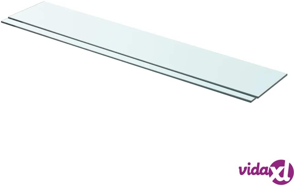 vidaXL Hyllyt 2 kpl kirkas lasi 90x15 cm vidaXL Hyllyt 2 kpl kirkas lasi 90x15 cm