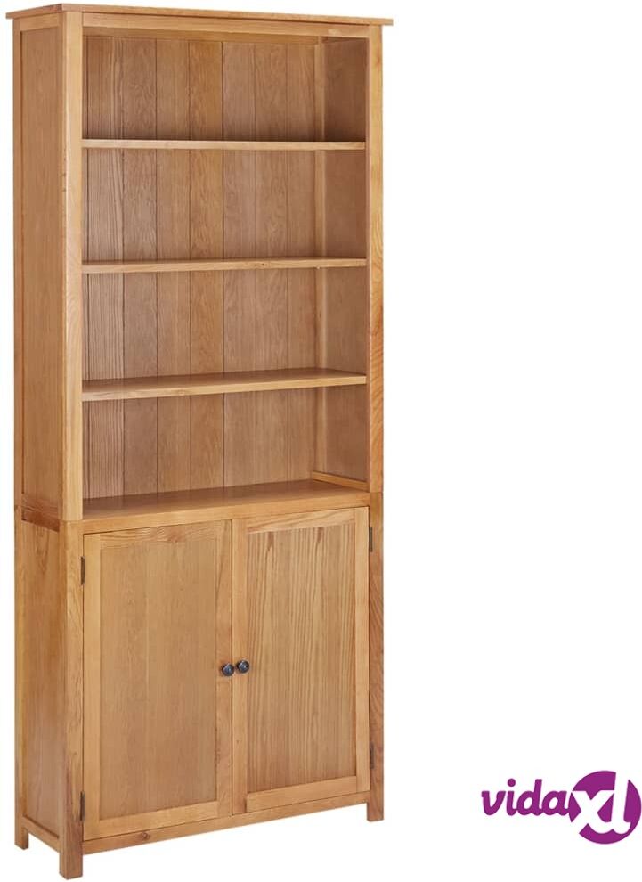 vidaXL Kirjahylly 2 ovella 90x30x200 cm täysi tammi vidaXL Kirjahylly 2 ovella 90x30x200 cm täysi tammi