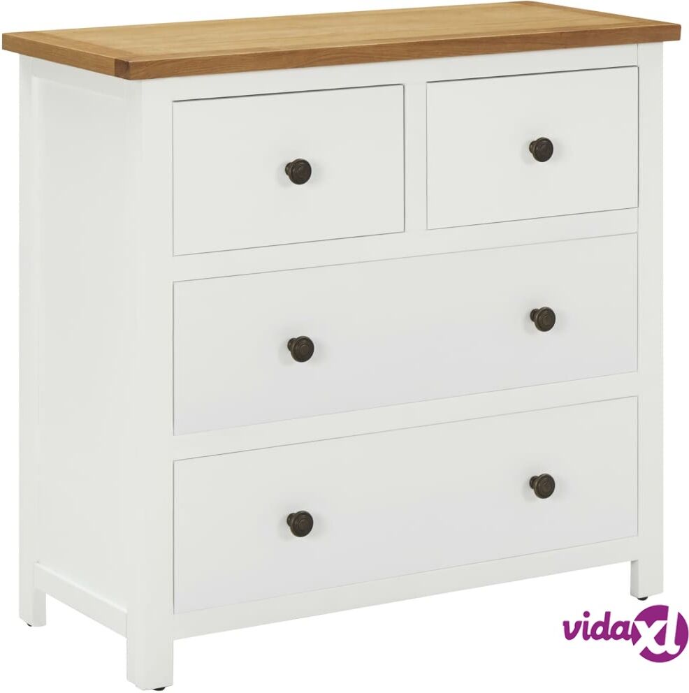 vidaXL Lipasto 80x35x75 cm täysi tammi vidaXL Lipasto 80x35x75 cm täysi tammi