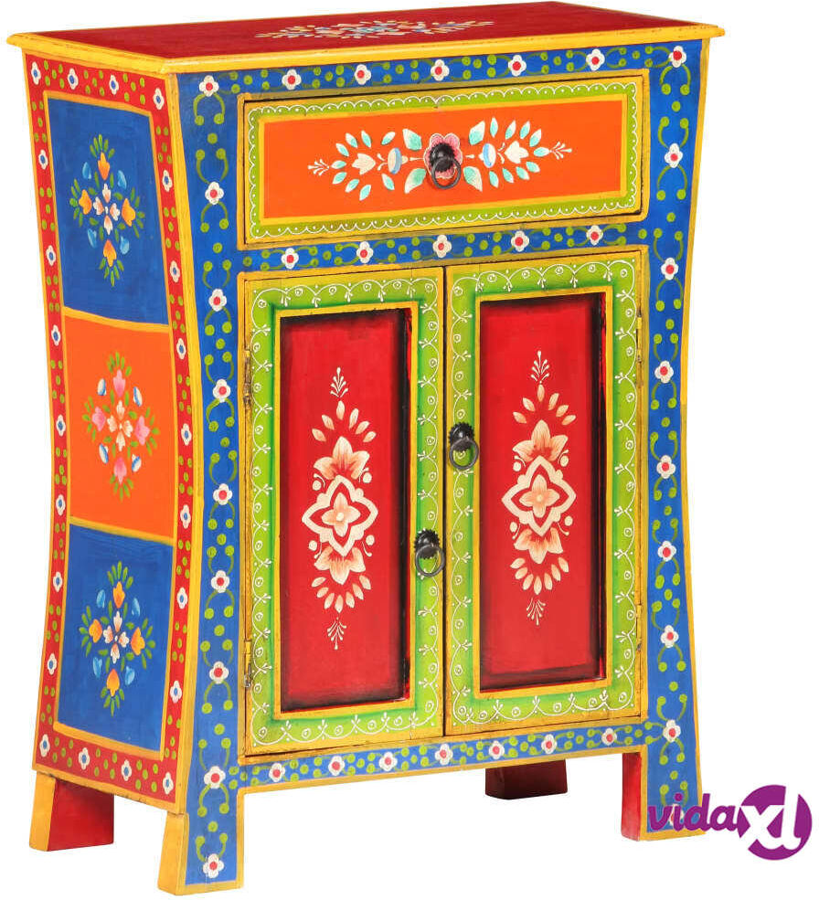 vidaXL Käsinmaalattu senkki 60x30x75 cm täysi mangopuu vidaXL Käsinmaalattu senkki 60x30x75 cm täysi mangopuu