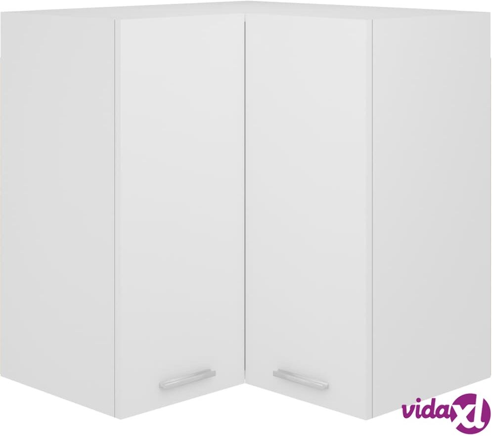 vidaXL Seinäkulmakaappi valkoinen 57x57x60 cm lastulevy vidaXL Seinäkulmakaappi valkoinen 57x57x60 cm lastulevy