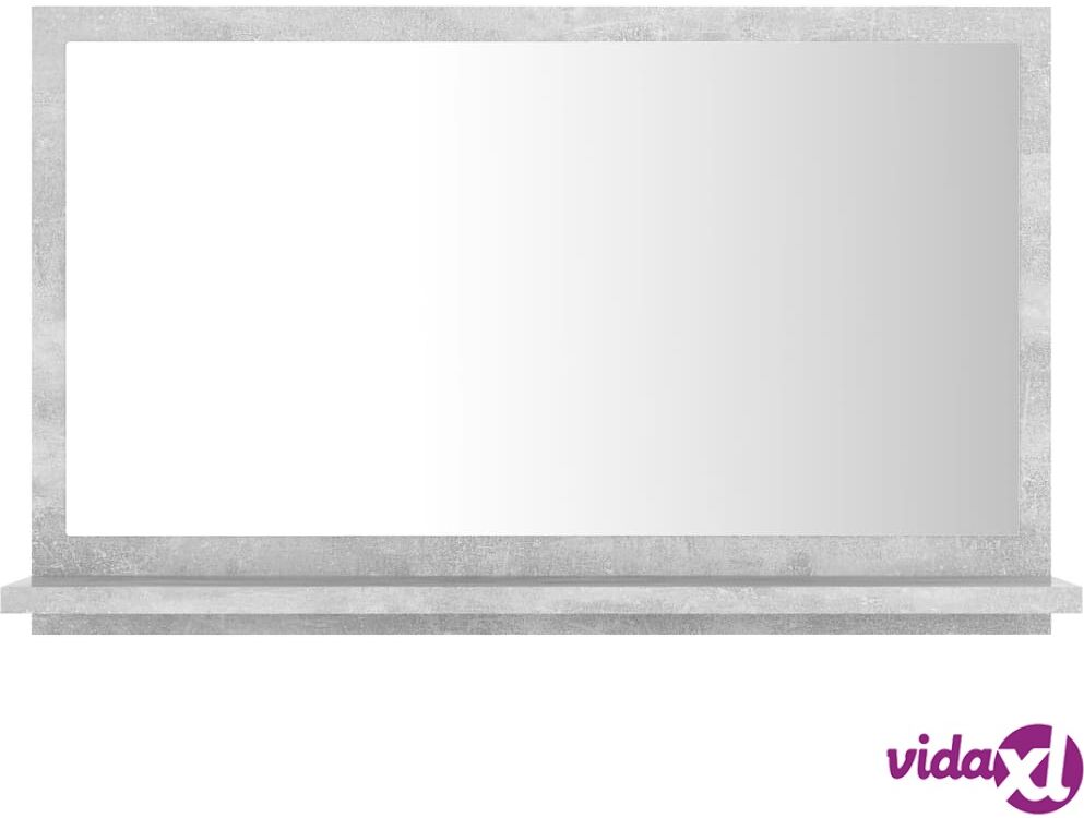 vidaXL Kylpyhuonepeili betoninharmaa 60x10,5x37 cm lastulevy vidaXL Kylpyhuonepeili betoninharmaa 60x10,5x37 cm lastulevy