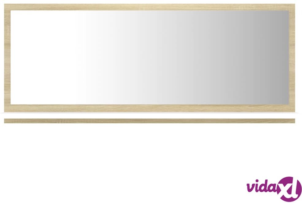 vidaXL Kylpyhuonepeili valkoinen & Sonoma-tammi 90x10,5x37cm lastulevy vidaXL Kylpyhuonepeili valkoinen & Sonoma-tammi 90x10,5x37cm lastulevy