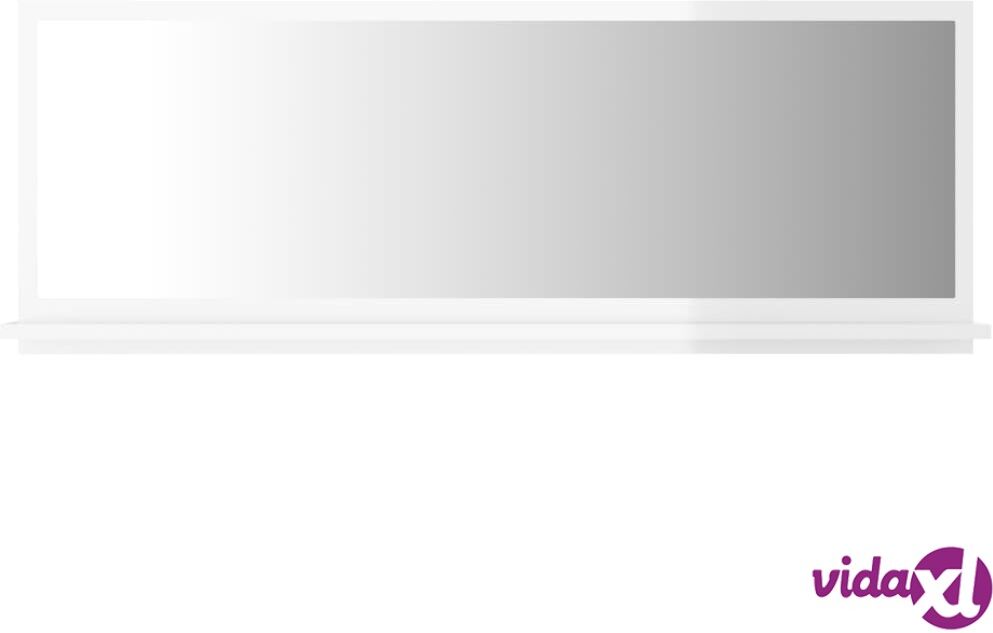 vidaXL Kylpyhuonepeili korkeakiilto valkoinen 100x10,5x37 cm lastulevy vidaXL Kylpyhuonepeili korkeakiilto valkoinen 100x10,5x37 cm lastulevy