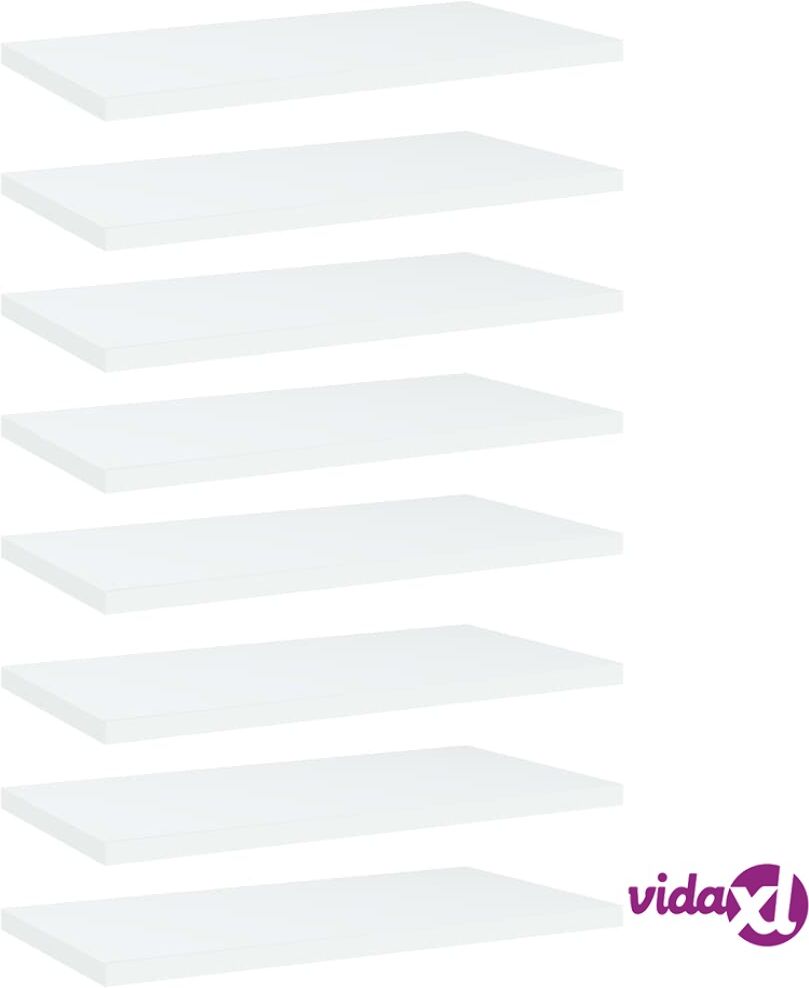 vidaXL Kirjahyllytasot 8 kpl valkoinen 40x20x1,5 cm lastulevy vidaXL Kirjahyllytasot 8 kpl valkoinen 40x20x1,5 cm lastulevy
