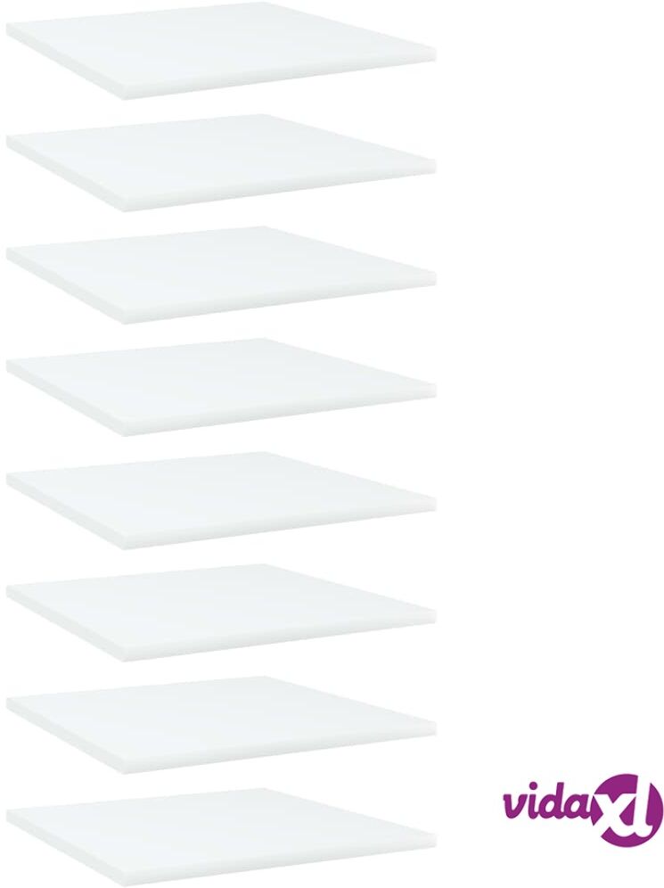 vidaXL Kirjahyllytasot 8 kpl valkoinen 40x40x1,5 cm lastulevy vidaXL Kirjahyllytasot 8 kpl valkoinen 40x40x1,5 cm lastulevy
