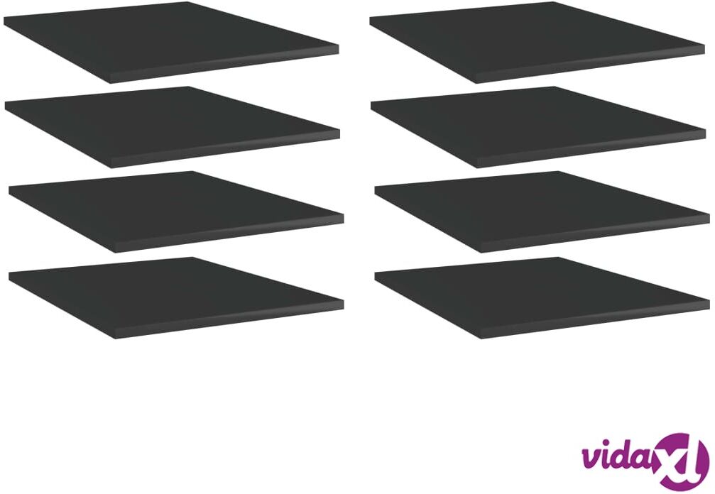 vidaXL Kirjahyllytasot 8 kpl korkeakiilto musta 40x50x1,5 cm lastulevy vidaXL Kirjahyllytasot 8 kpl korkeakiilto musta 40x50x1,5 cm lastulevy