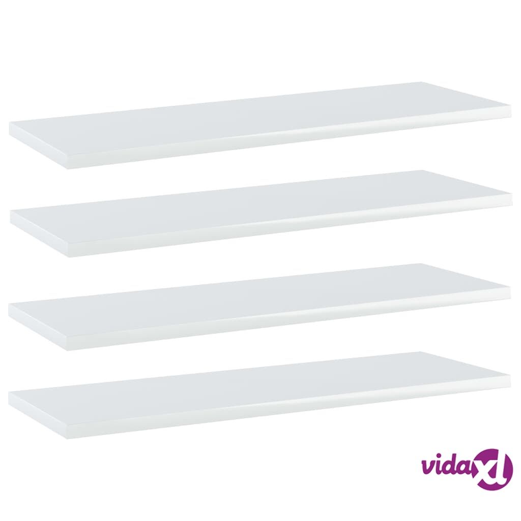 vidaXL Kirjahyllytasot 4 kpl korkeakiilto valk 60x20x1,5 cm lastulevy vidaXL Kirjahyllytasot 4 kpl korkeakiilto valk 60x20x1,5 cm lastulevy