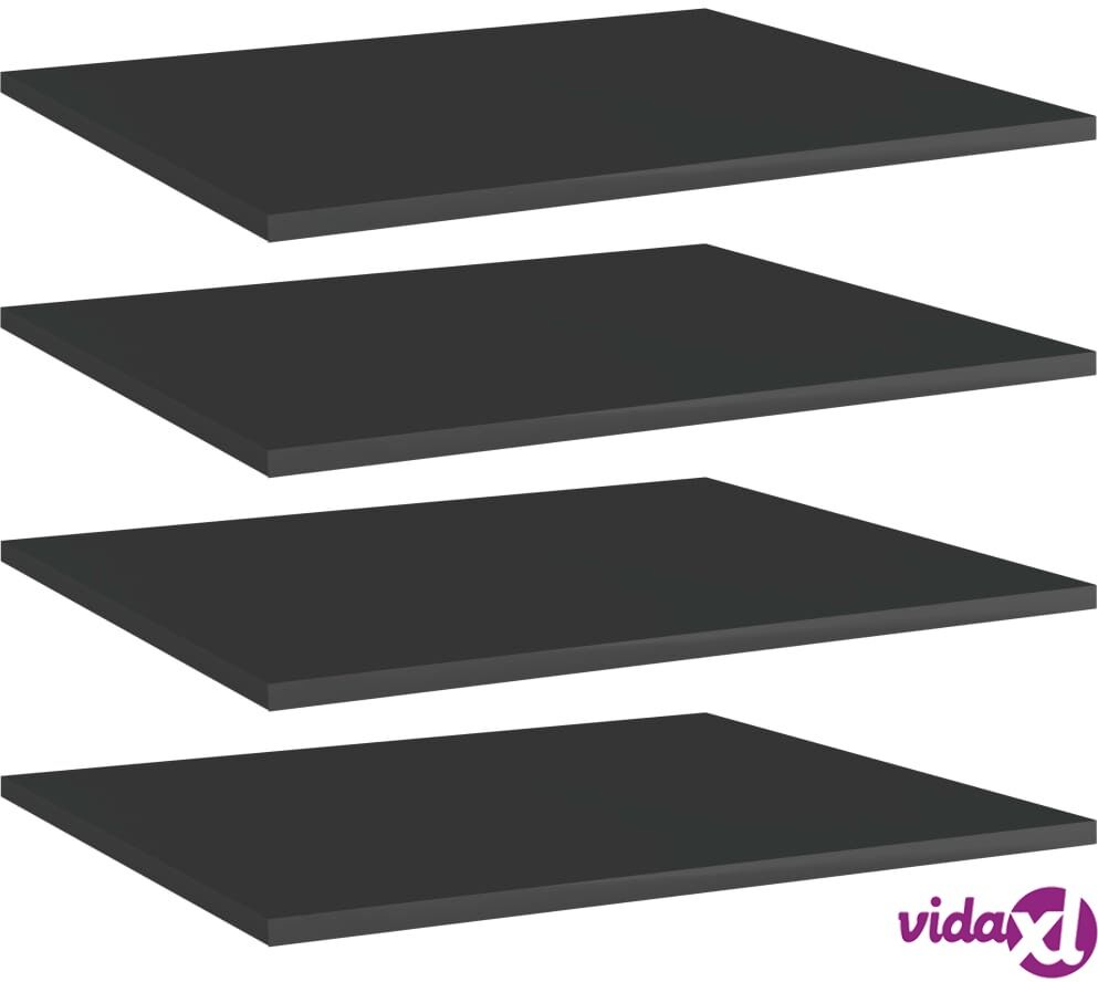 vidaXL Kirjahyllytasot 4 kpl korkeakiilto musta 60x50x1,5 cm lastulevy vidaXL Kirjahyllytasot 4 kpl korkeakiilto musta 60x50x1,5 cm lastulevy