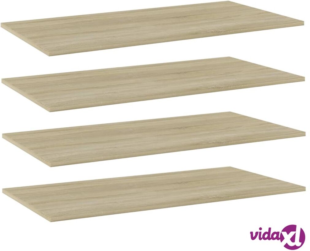 vidaXL Kirjahyllytasot 4 kpl Sonoma tammi 80x20x1,5 cm lastulevy vidaXL Kirjahyllytasot 4 kpl Sonoma tammi 80x20x1,5 cm lastulevy