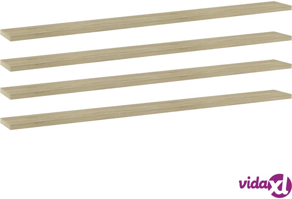 vidaXL Kirjahyllytasot 4 kpl Sonoma-tammi 100x10x1,5 cm lastulevy vidaXL Kirjahyllytasot 4 kpl Sonoma-tammi 100x10x1,5 cm lastulevy