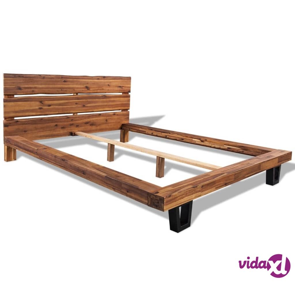 vidaXL Sängynrunko Täysi Akaasia Puu 140x200 cm vidaXL Sängynrunko Täysi Akaasia Puu 140x200 cm