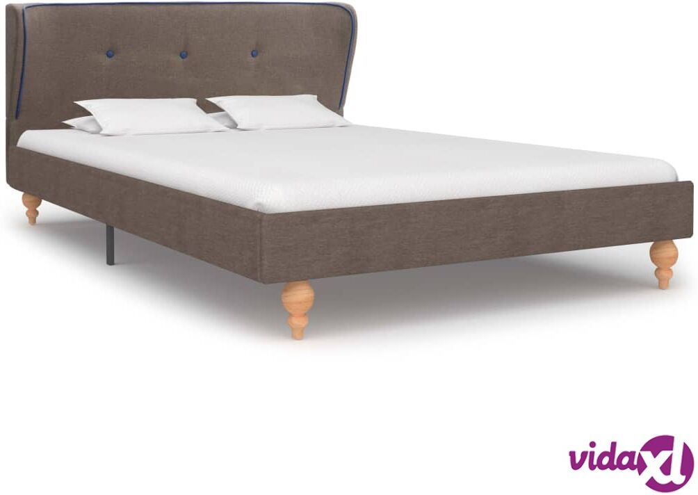 vidaXL Sängynrunko harmaanruskea kangas 120x190 cm vidaXL Sängynrunko harmaanruskea kangas 120x190 cm