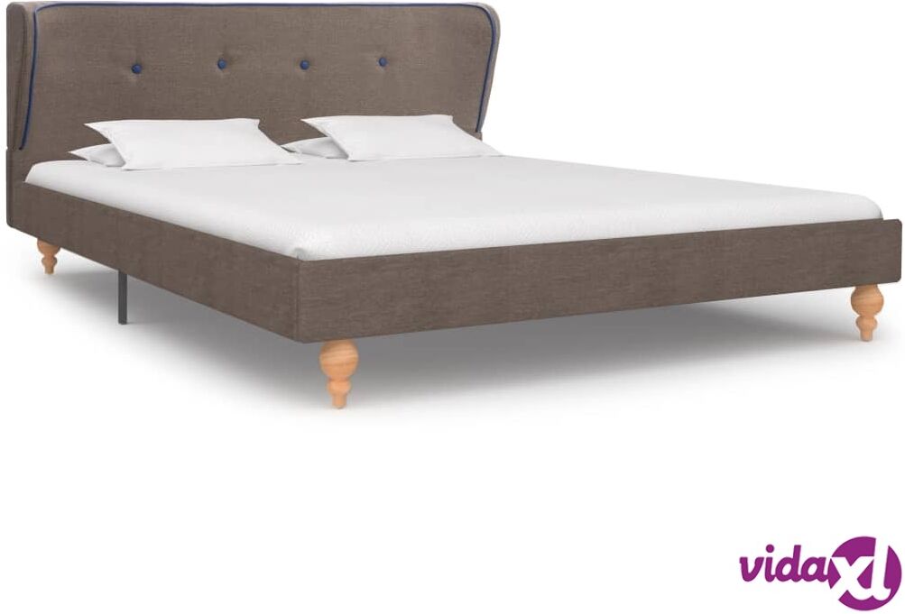 vidaXL Sängynrunko harmaanruskea kangas 135x190 cm vidaXL Sängynrunko harmaanruskea kangas 135x190 cm