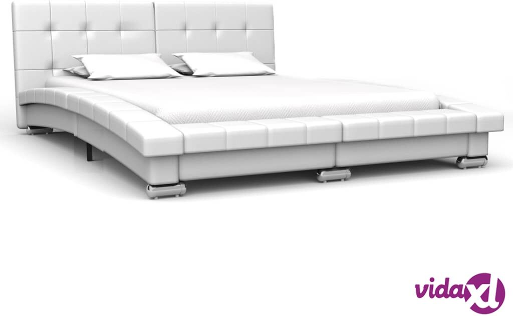 vidaXL Sängynrunko valkoinen keinonahka 135x190 cm vidaXL Sängynrunko valkoinen keinonahka 135x190 cm