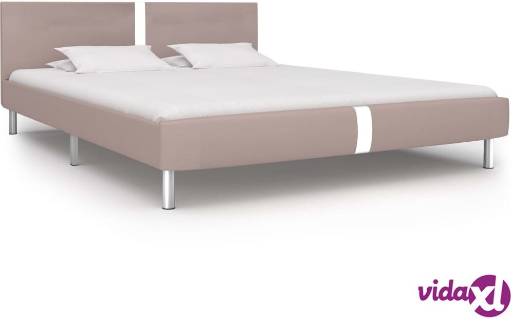 vidaXL Sängynrunko cappuccino keinonahka 150x200 cm vidaXL Sängynrunko cappuccino keinonahka 150x200 cm