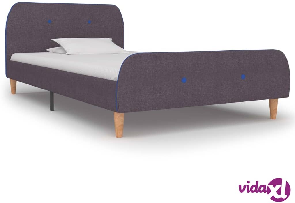 vidaXL Sängynrunko harmaanruskea kangas 90x190 cm vidaXL Sängynrunko harmaanruskea kangas 90x190 cm