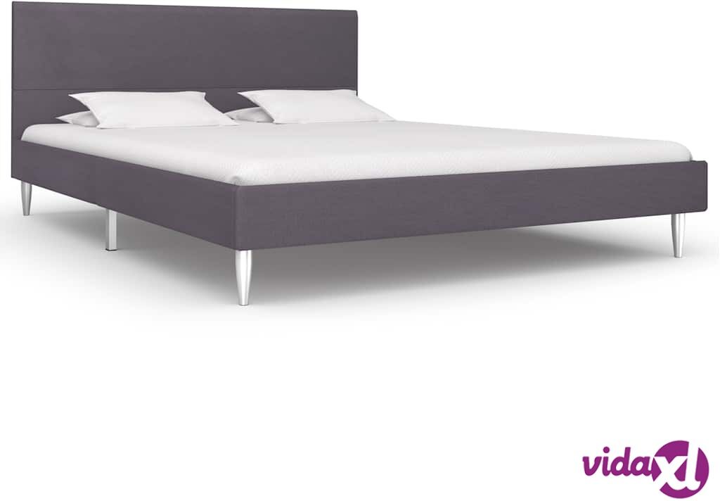 vidaXL Sängynrunko harmaa kangas 135x190 cm vidaXL Sängynrunko harmaa kangas 135x190 cm