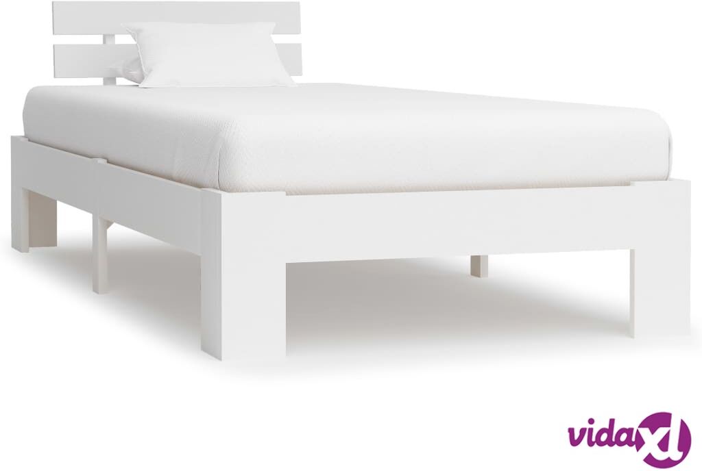 vidaXL Sängynrunko valkoinen mänty 100x200 cm vidaXL Sängynrunko valkoinen mänty 100x200 cm