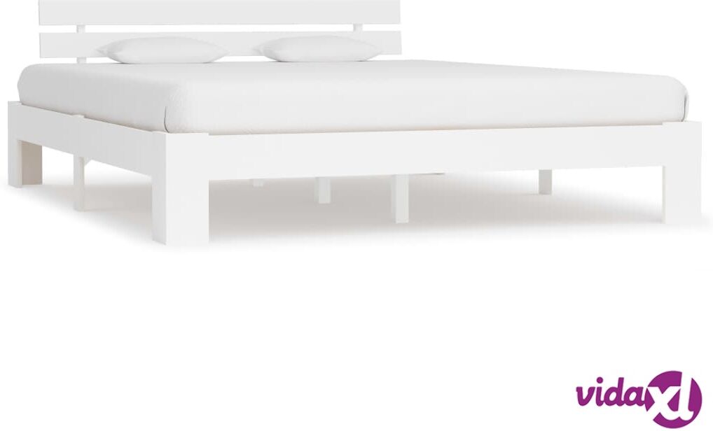 vidaXL Sängynrunko valkoinen mänty 160x200 cm vidaXL Sängynrunko valkoinen mänty 160x200 cm