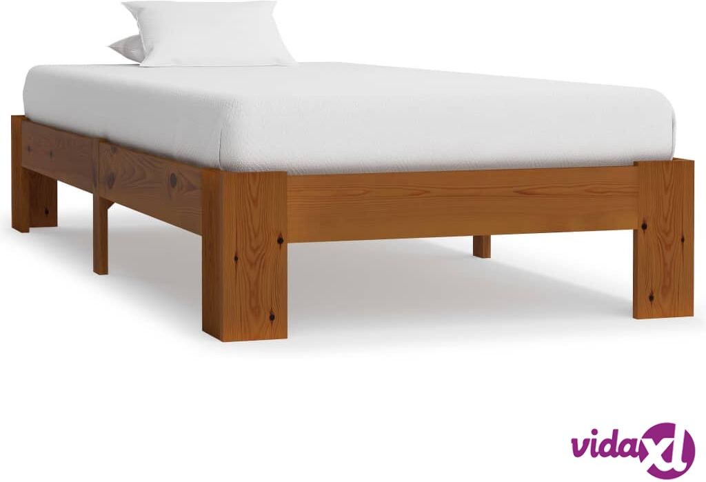 vidaXL Sängynrunko vaaleanruskea mänty 100x200 cm vidaXL Sängynrunko vaaleanruskea mänty 100x200 cm