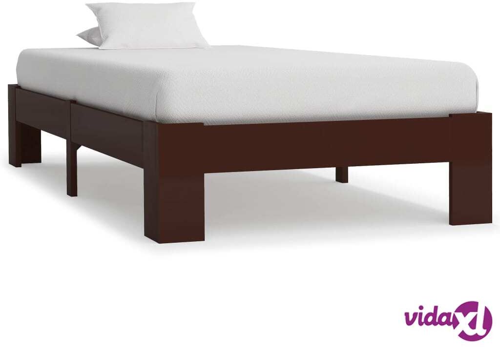 vidaXL Sängynrunko tummanruskea mänty 90x200 cm vidaXL Sängynrunko tummanruskea mänty 90x200 cm