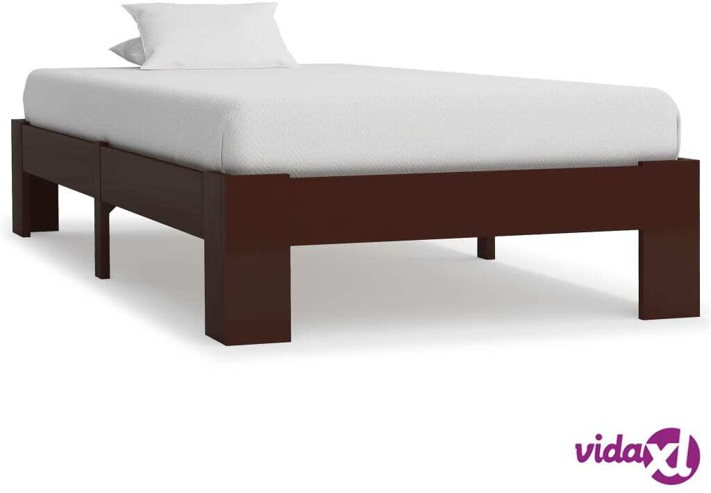 vidaXL Sängynrunko tummanruskea mänty 100x200 cm vidaXL Sängynrunko tummanruskea mänty 100x200 cm