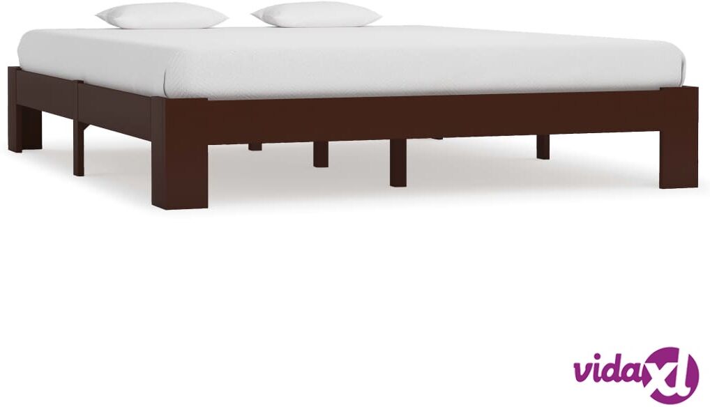 vidaXL Sängynrunko tummanruskea mänty 180x200 cm vidaXL Sängynrunko tummanruskea mänty 180x200 cm