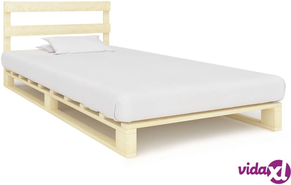 vidaXL Lavasängynrunko täysi mänty 100x200 cm vidaXL Lavasängynrunko täysi mänty 100x200 cm