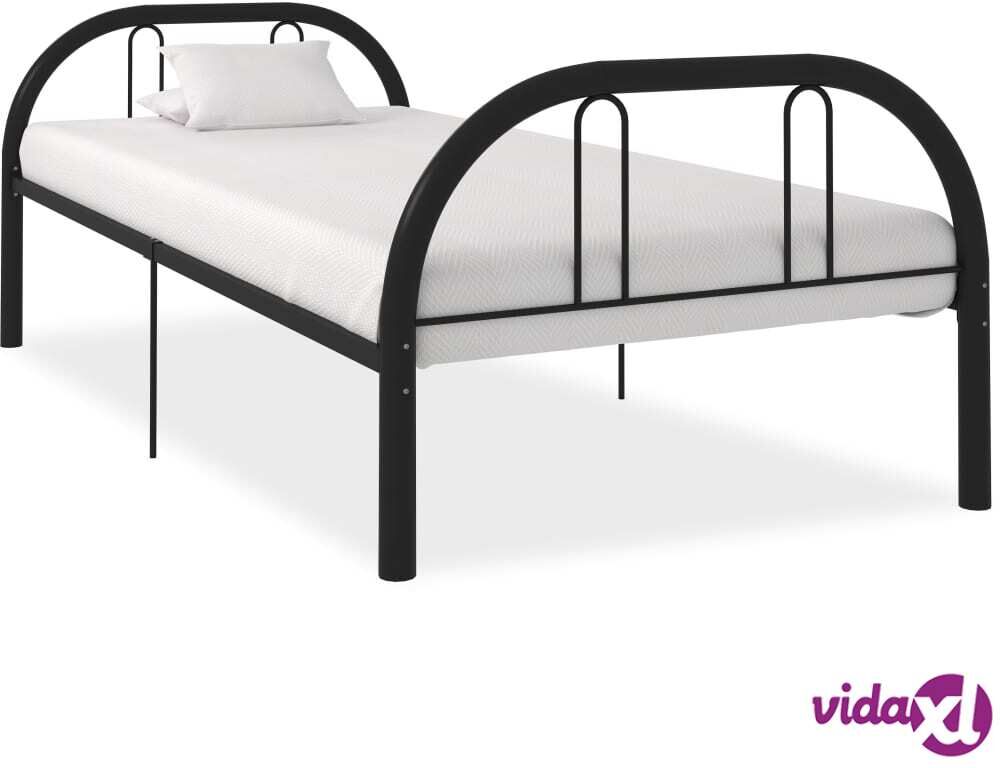 vidaXL Sängynrunko musta metalli 90x200 cm vidaXL Sängynrunko musta metalli 90x200 cm