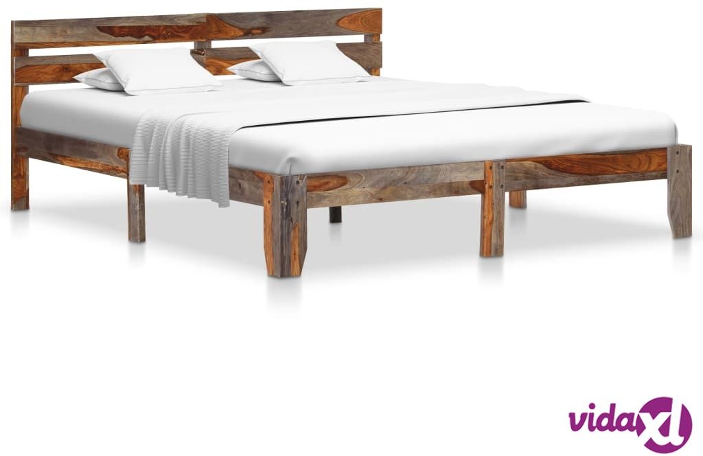 vidaXL Sängynrunko täysi seesampuu 160x200 cm vidaXL Sängynrunko täysi seesampuu 160x200 cm