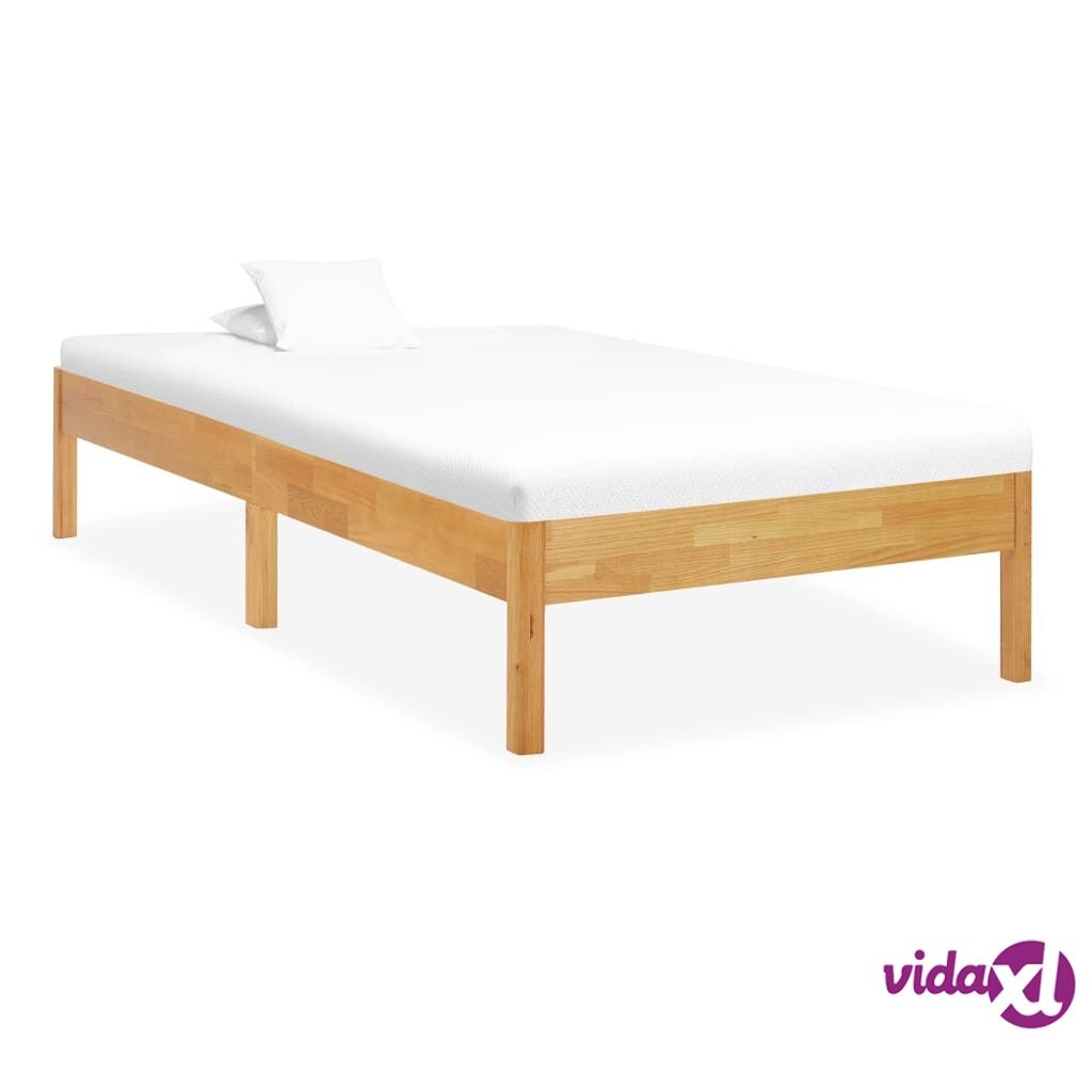 vidaXL Sängynrunko täysi tammi 90x200 cm vidaXL Sängynrunko täysi tammi 90x200 cm