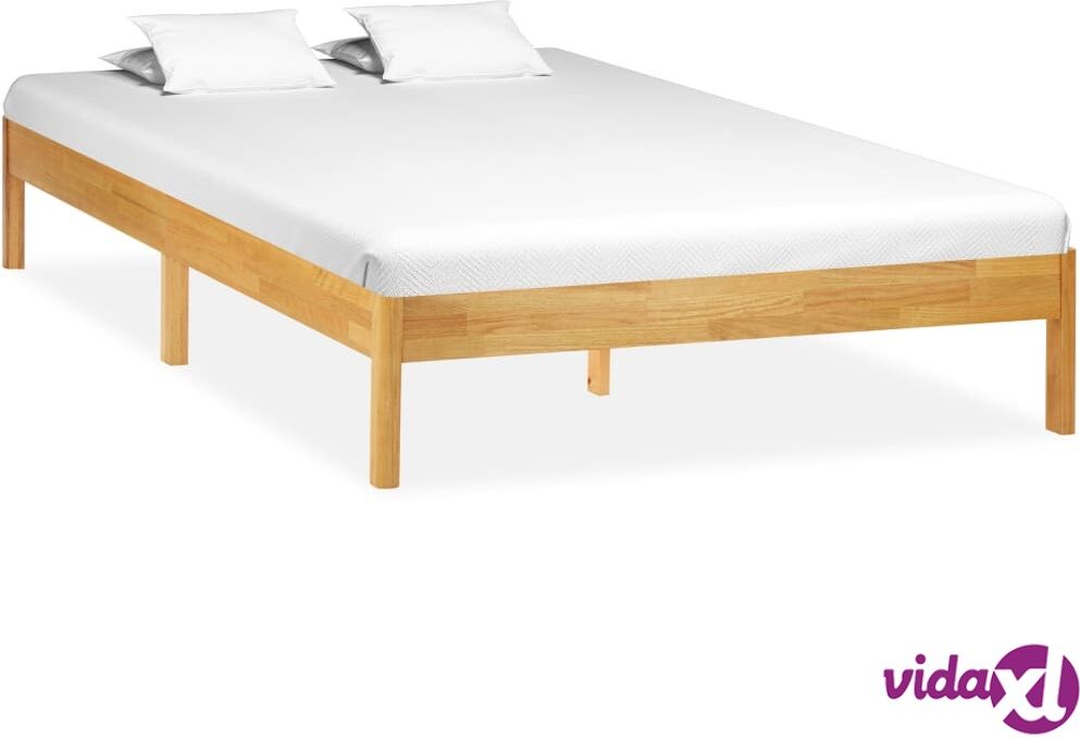 vidaXL Sängynrunko täysi tammi 140x200 cm vidaXL Sängynrunko täysi tammi 140x200 cm